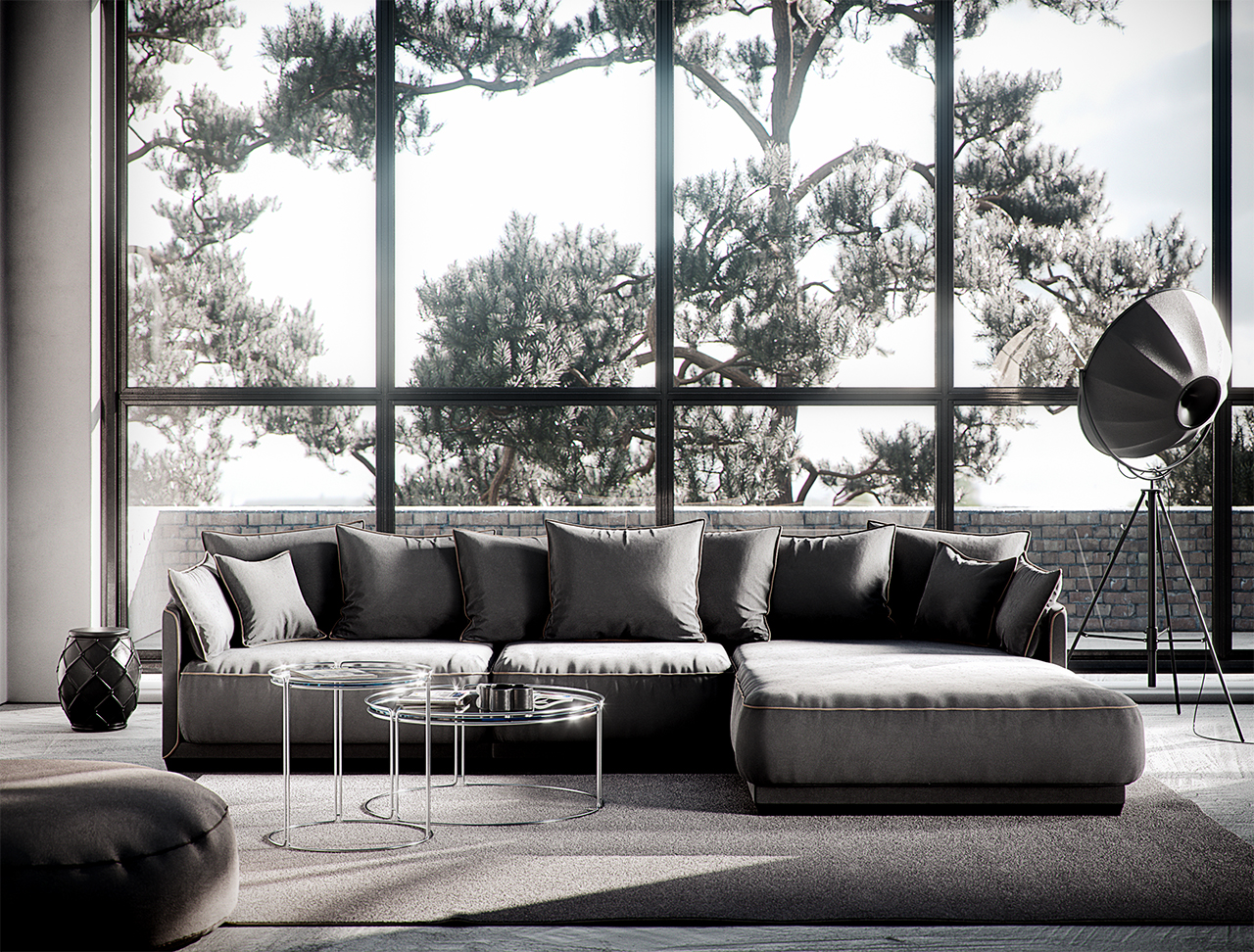 Д282 Ш94 В92 The IDEA Диван SOHO 803/805/804  - Вид №7