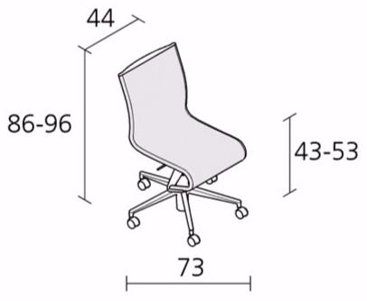 Alias Регулируемое по высоте вращающееся сетчатое офисное кресло на колесиках Frame sun-id-1408037 - Вид №2
