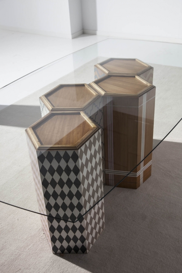 079073 Стол Hex Lola Glamour hexagonal Santreyd - Вид №1