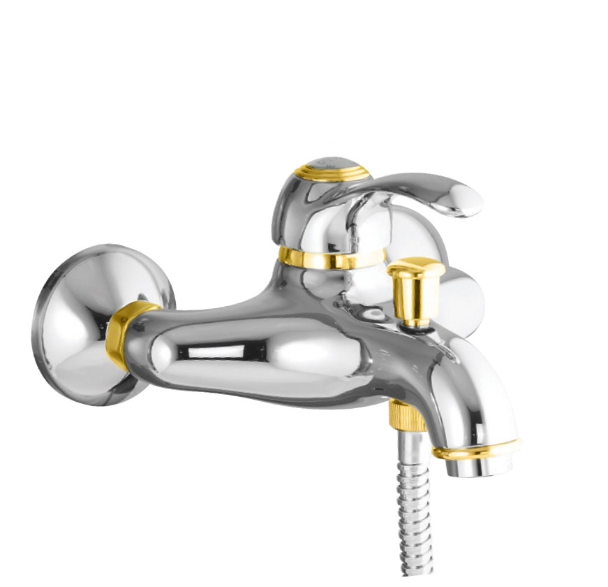 47CO5101 Смеситель для ванны , хром-золото Fiore JAFAR 