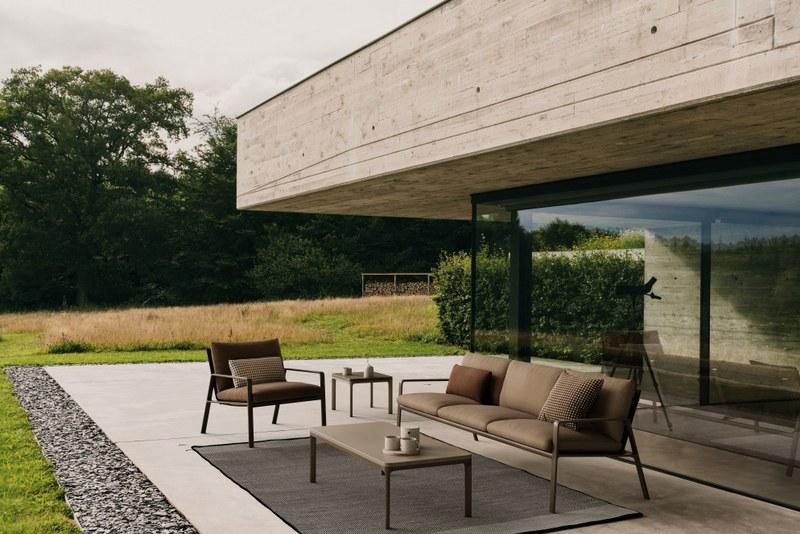 Kettal 3-х местный тканевый садовый диван Park life #11500/11450 - Вид №2