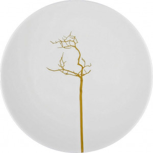 71208 Dibbern Тарелка десертная Dibbern "Золотой лес" 16см Фарфор костяной