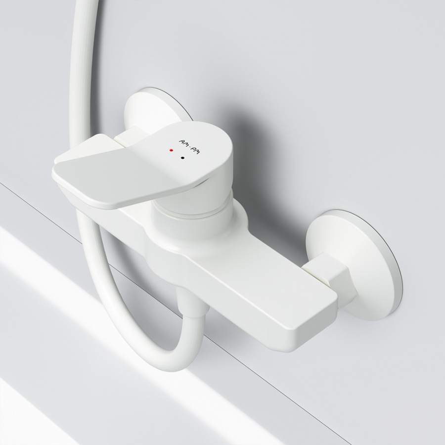 F85A20033 смеситель для душа белый шт. AM.PM X-Joy  - Вид №2