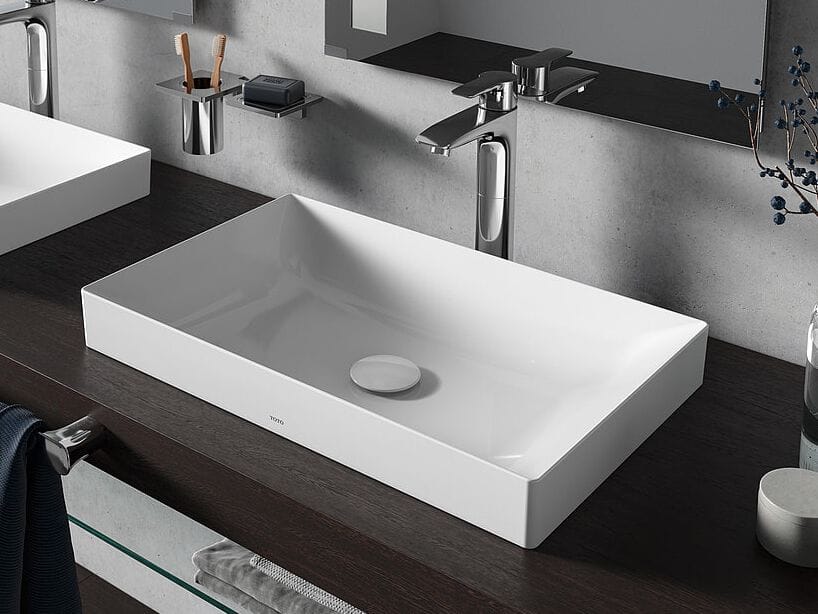 Керамическая раковина с полукруглой прямоугольной раковиной TOTO TR L4716RE ARCH-00095288