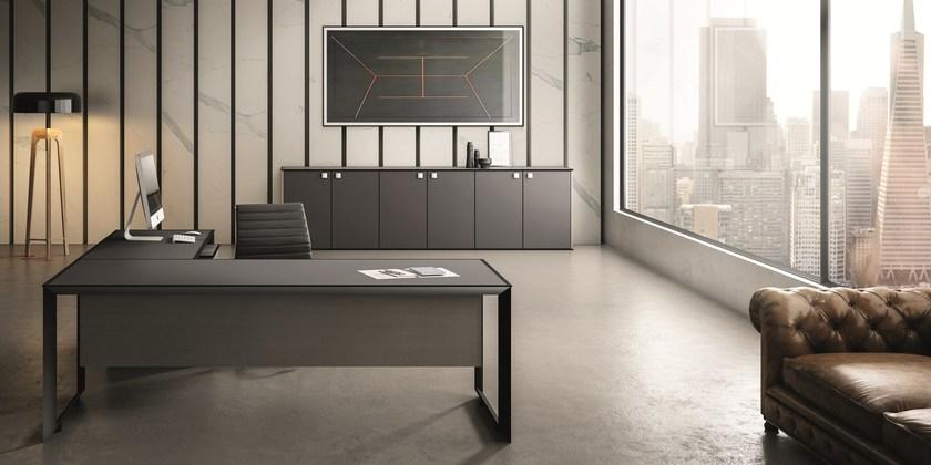 IFT Угловой стол из алюминия и стекла 45/90 sun-id-1446071 - Вид №2