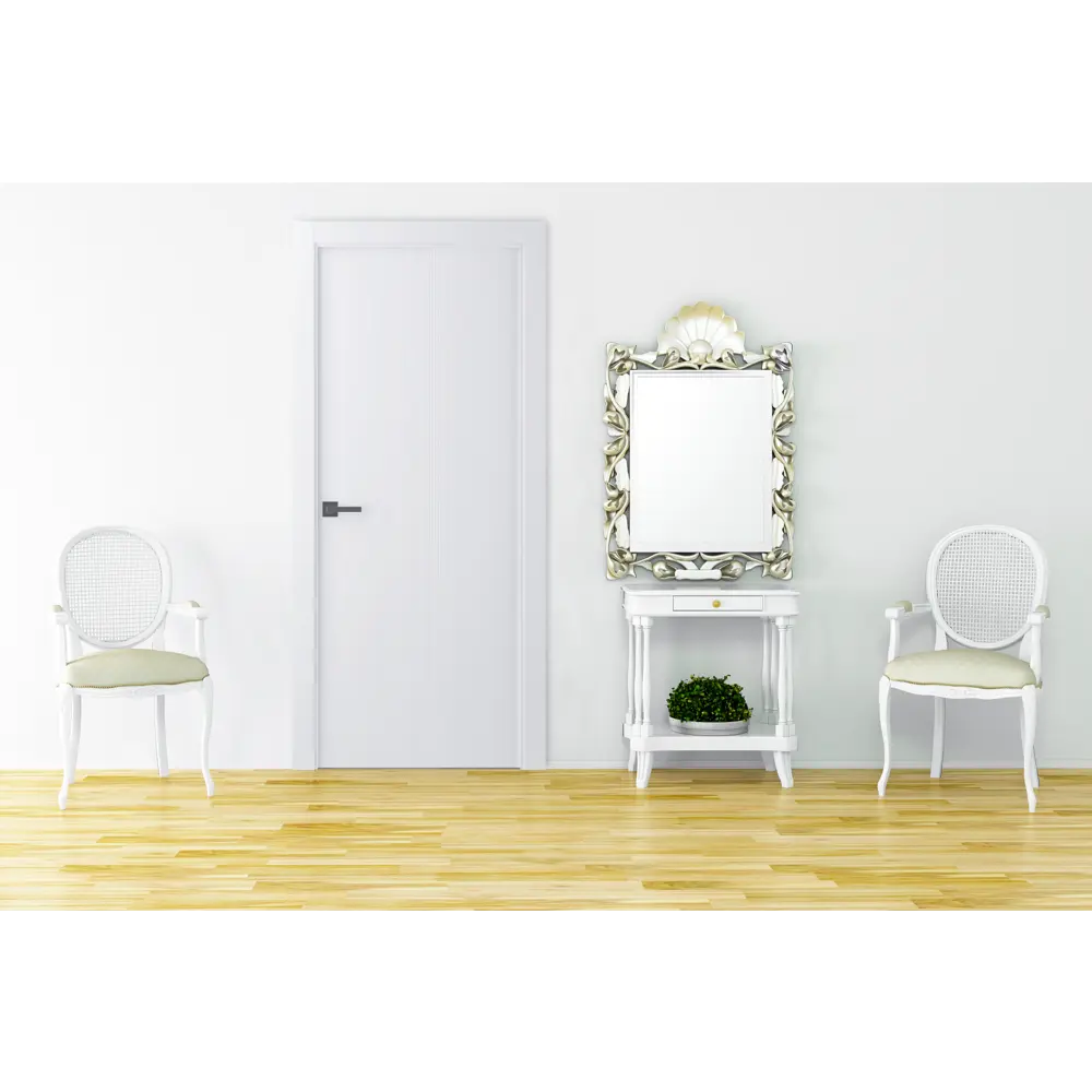 Дверь межкомнатная глухая Ивент 1 эмаль белый 2000x600 мм BELWOODDOORS STLM-2127500 - Вид №1