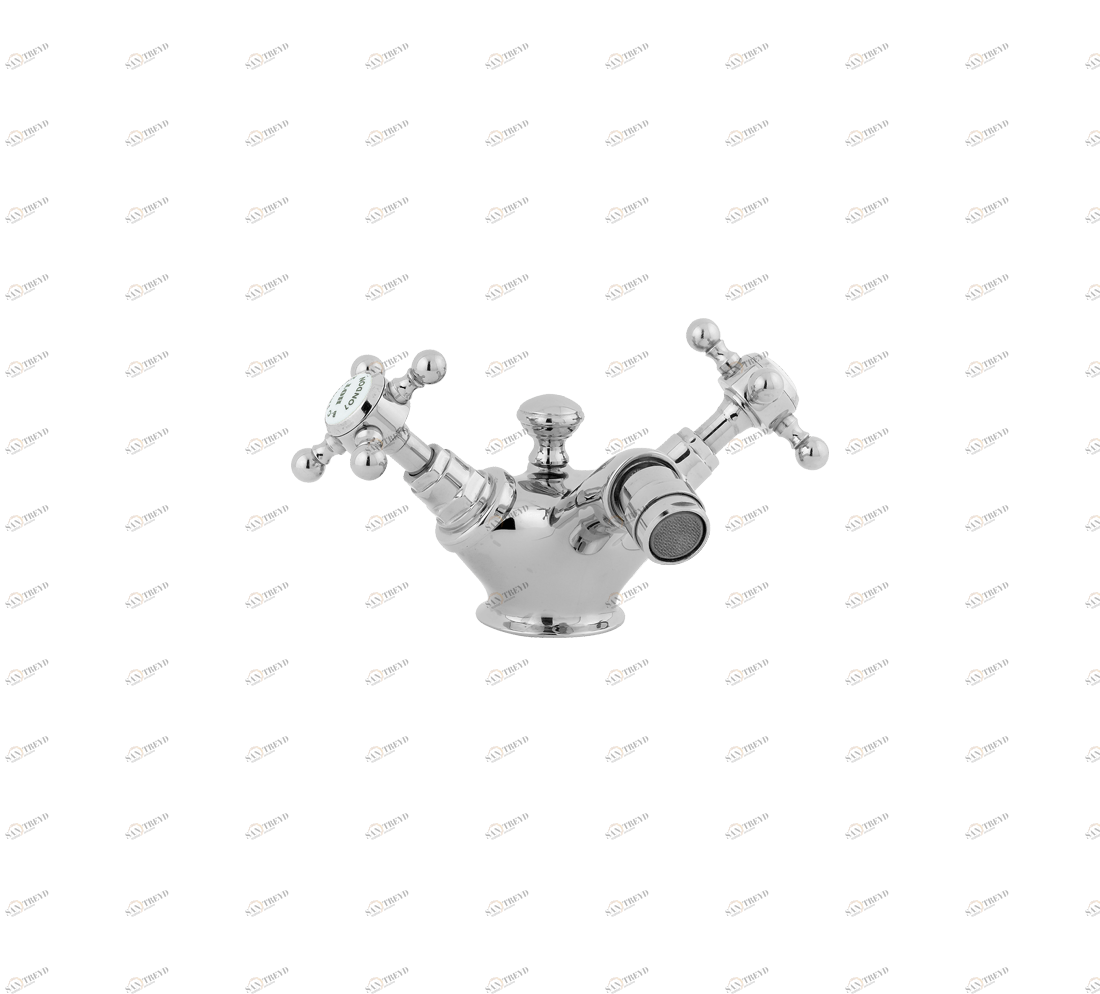 Gentry Home Смеситель для раковины мостик на 2 отверстия 200мм Mayfair Хром GH102226