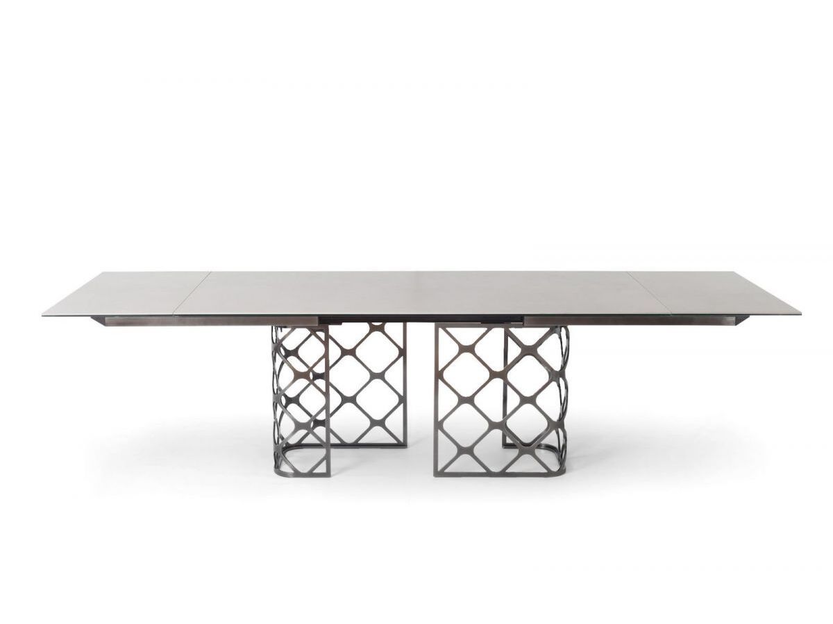 Обеденный стол из стали и дерева Bontempi Casa MAJESTY ARCH-00066435 - Вид №10