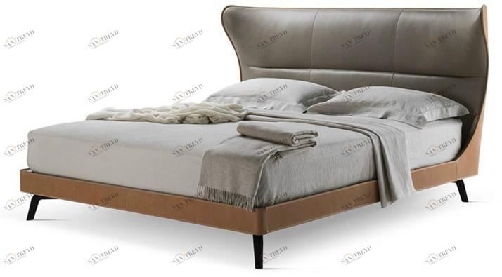 Poltrona Frau Двуспальная кровать в коже La notte - letti sun-id-1375584