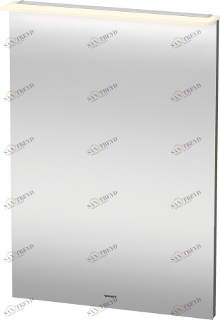 XL749208989 Зеркало с подсветкой X-Large #XL7492 600 x 36/105 мм Фланелево-серый глянцевый лак Duravit