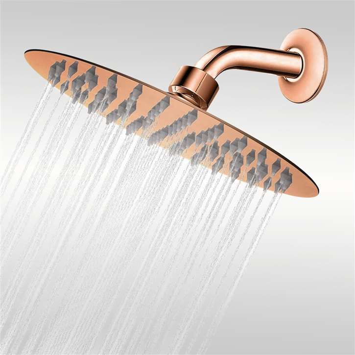 Круглая настенная душевая головка с кронштейном Fontana Showers Luxe Fontaine ARCH-00091302 - Вид №6