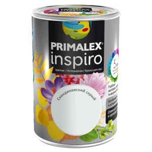 Краска для стен Primalex Inspiro цвет скандинавский серый 1 л 84830939 STLM-2166622