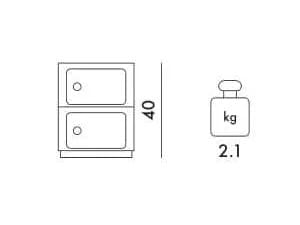 Мобильный корпус из АБС-пластика Kartell секционные ARCH-00116210 - Вид №93