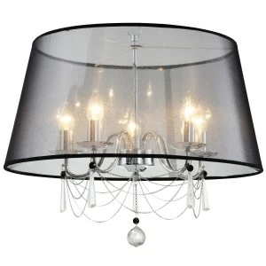 Люстра MIO черная LL02 SUPERNW CRYSTAL 010935 Черный