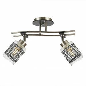 Спот потолочный на 2 лампы венге "Мерида" CL142122 CITILUX МЕРИДА 00-3926680 Коричневый;прозрачный