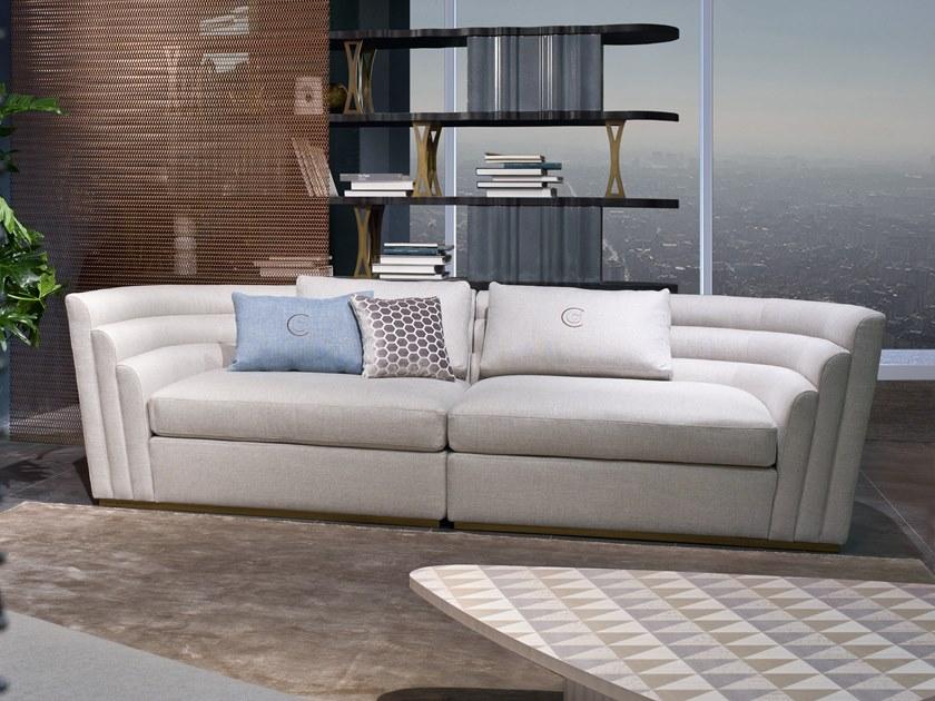 Carpanelli 3-х местный тканевый диван Optical skin Di47 08 - Вид №1