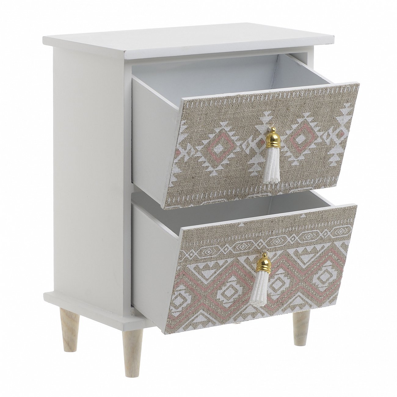 Шкатулка-комод "Зима" бежевого цвета TO4ROOMS  213161 Бежевый  - Вид №1