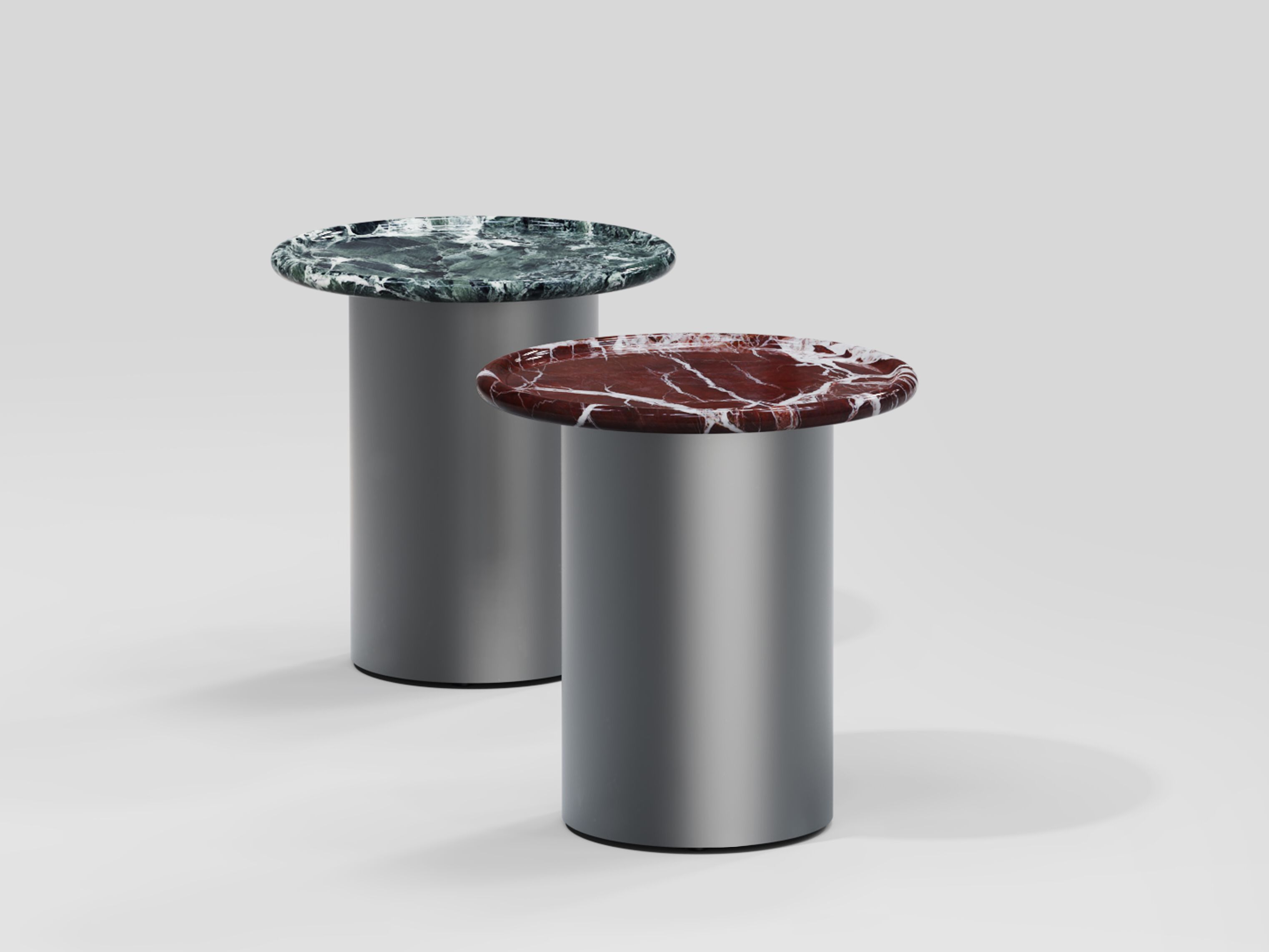 Круглый журнальный столик из мрамора и нержавеющей стали Secolo ORBITAE ARCH-00095817