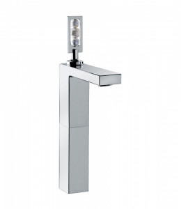 48532 Смеситель для раковины 150 мм. удлинитель и отходы clic-clac. Bongio Myamix Crystal