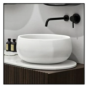 BATO Накладная раковина на столешницу  круглая Ceramica Cielo