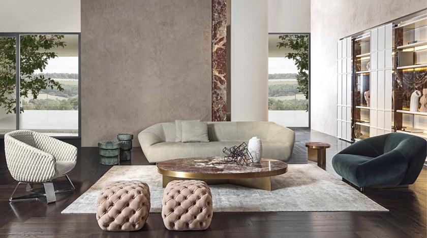 HESSENTIA | Cornelio Cappellini Кожаный диван Bloom Santreyd sun-id-1487618 - Вид №2