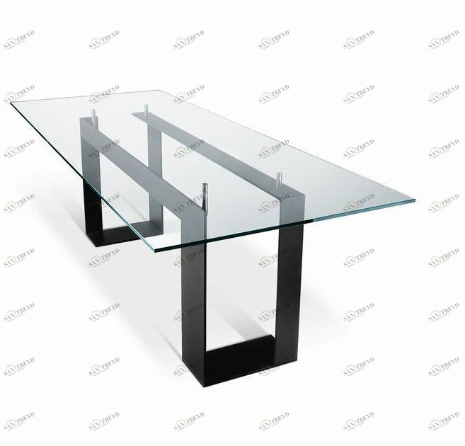 Tonelli Design Прямоугольный стеклянный стол Miles sun-id-1486624