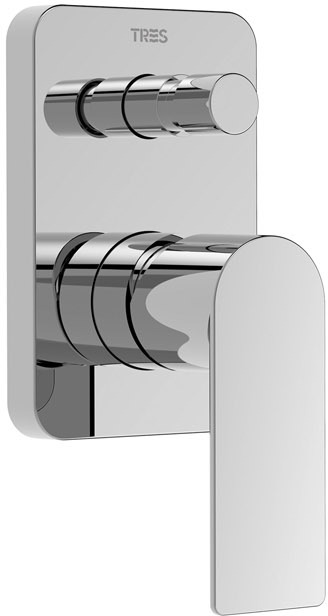 Двухходовой скрытый смеситель для душа с одной ручкой на чердаке-20018001 TRES
