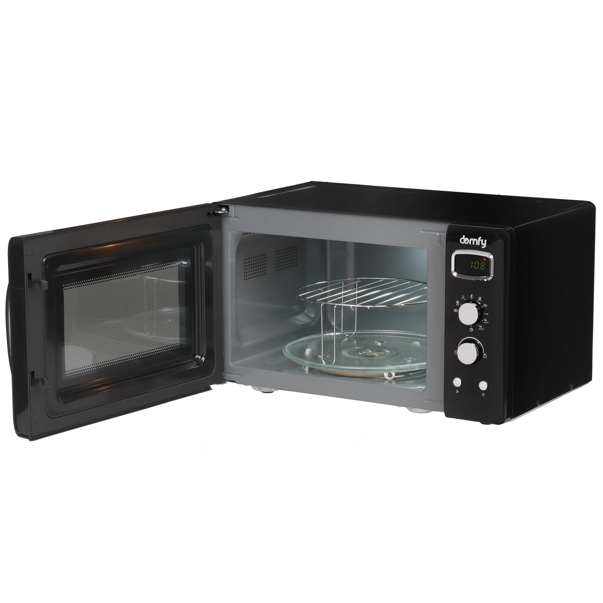 9150686 Микроволновая печь Domfy DSB-MW104 черный STDN-0093616 - Вид №4