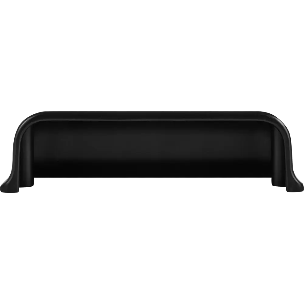 Мебельная ручка-ракушка матовый черный 96 мм Jet STLM-2070495 - Вид №2