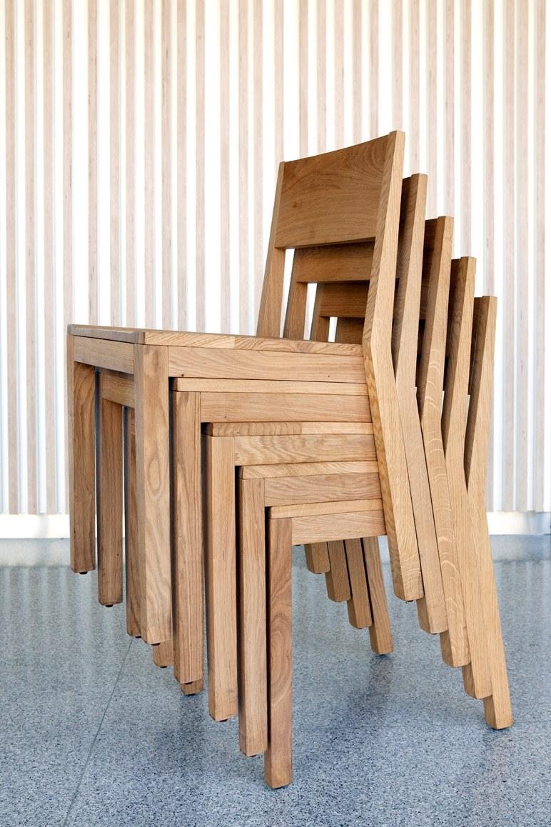 ONDARRETA Штабелируемый деревянный стул Iesu sun-id-1414763 - Вид №7