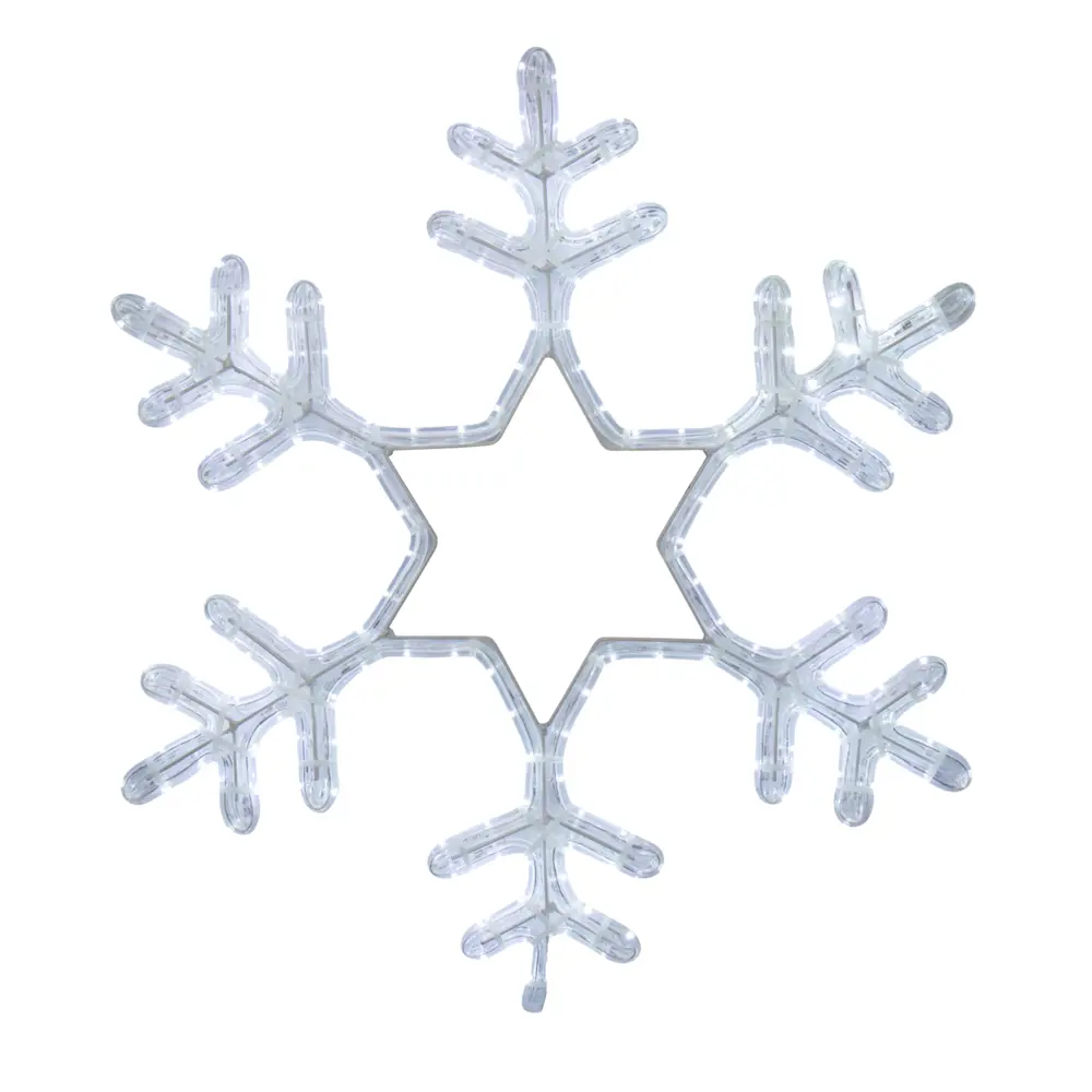 Светящаяся электрическая фигура Снежинка мерцающая для улицы 180 светодиодов 55 см цвет прозрачный 89391339 STLM-2106632 Santreyd 