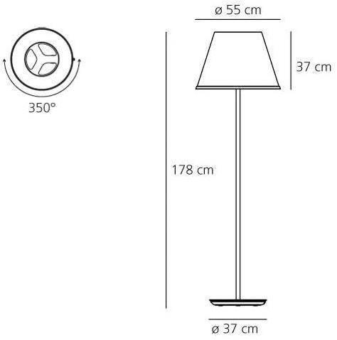 Artemide Торшер прямого света из пергаментной бумаги Choose sun-id-1479638 - Вид №2