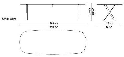 Maxalto Прямоугольный мраморный стол Pathos sun-id-1449010 - Вид №9