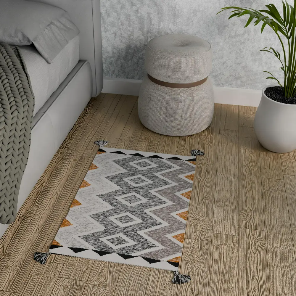Коврик Inspire декоративный хлопок AIARI 60x90 см цвет желтый 85077886 STLM-2035250  - Вид №5