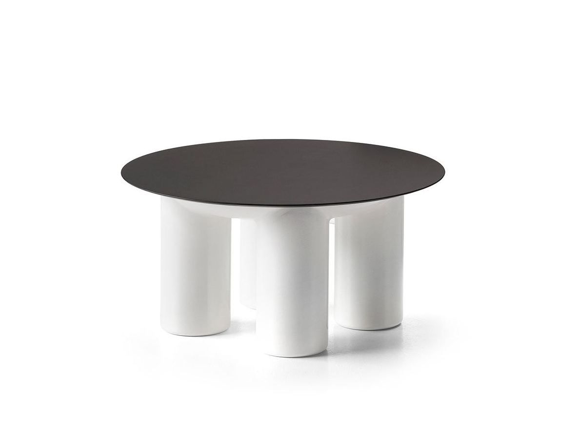 Полиэтилен круглый низкий журнальный столик PLUST Афины ARCH-00072011