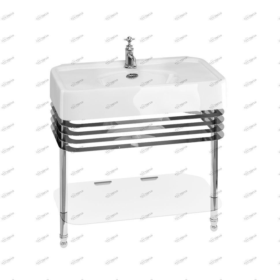 ARC900 1TH, A68 CHR, ARC23 CHR Напольная раковина стоящая овальная Burlington Arcade