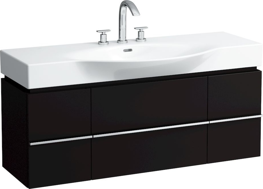 H4013020755191 Шкафчик под раковину, для раковин 811704, 812704, 2 выдвижных ящика с 2 дверцами, 2 стеклянные полки LAUFEN PRO - Вид №36