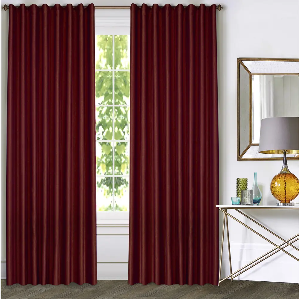 Штора на ленте Мэри 140х280 см бордо Santreyd 89398642 STLM-1451858 - Вид №4