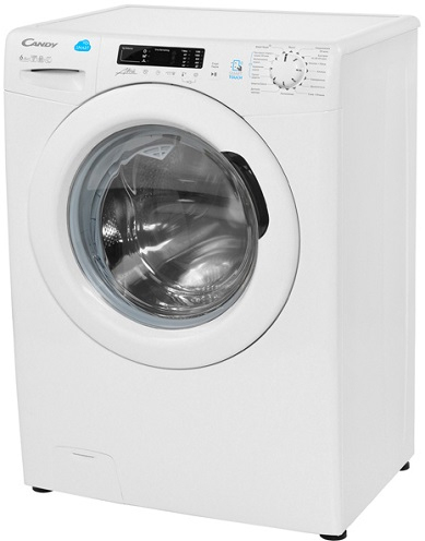 CSW4 365D/2-07 Стиральная машина / 85x60x44, загрузка фронтальная, стирка 6кг, сушка 5кг, до 1300 об/мин при отжиме, цифровой дисплей, белая Candy Santreyd  - Вид №1