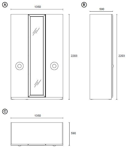 Enza Home Лакированный шкаф с ящиками Ottavia sun-id-1404367 - Вид №7