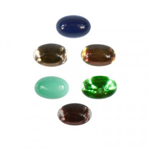 410-12-030 Бусина Чехия кабошоны 6 x 4 мм PRECIOSA