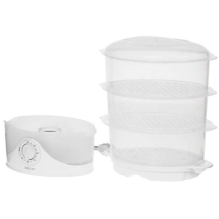 1291999 Пароварка DEXP FS-900 белый STDN-0067656 - Вид №4