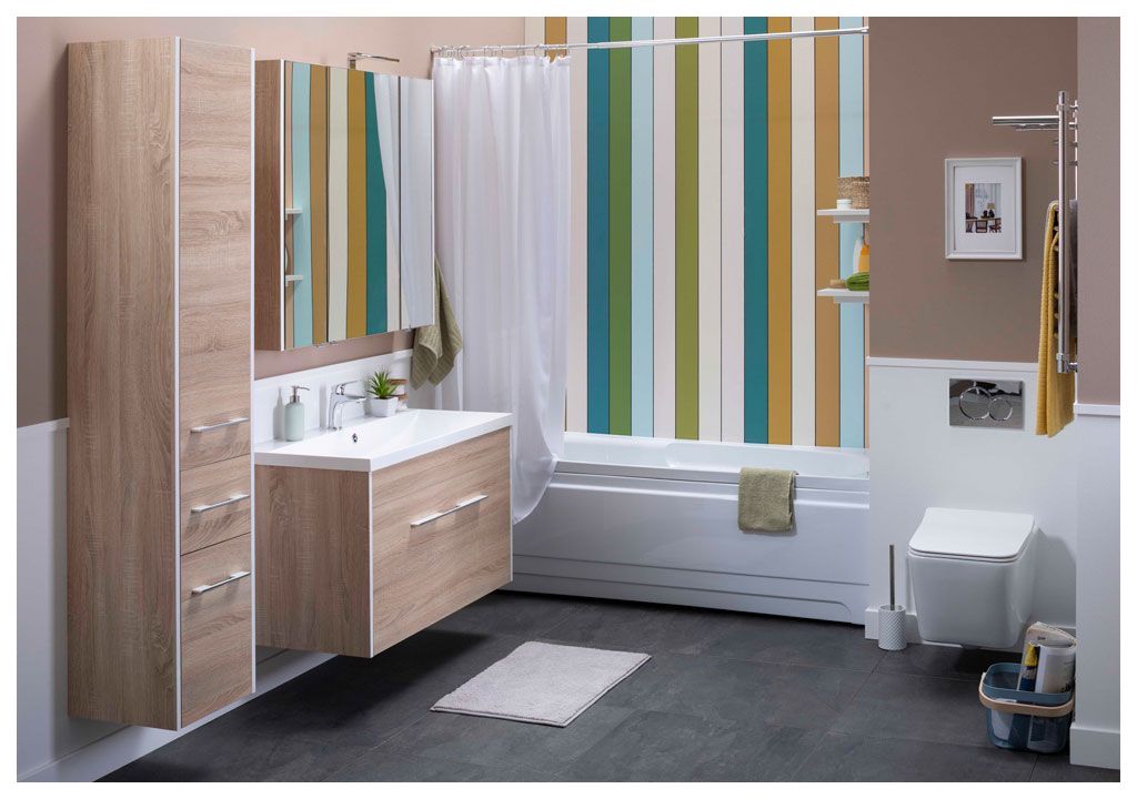 Тумба с раковиной Aquanet Августа 100 дуб сонома 0021002100204096 - Вид №4