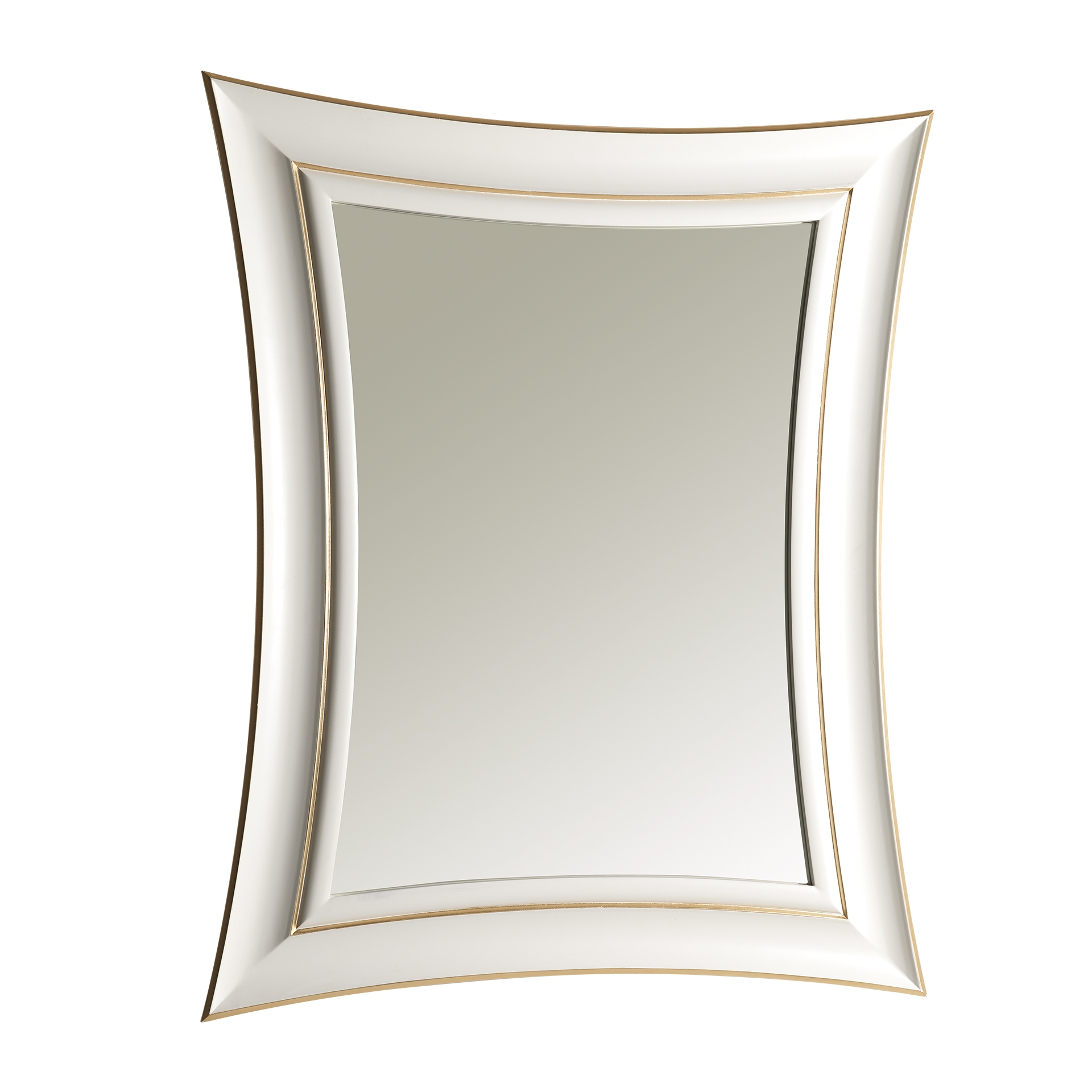 VV22 3SC Зеркало Via Veneto белое и серебристое Classico Treesseci 3SC