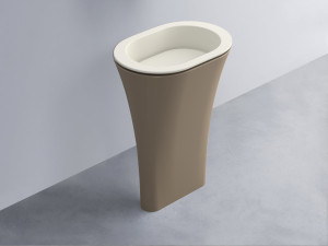 AMLA65-TL+AMPILO-TL+AMCOLO-AN Раковина Amedeo Ovale отдельностоящая cielo Enjoy + Amedeo