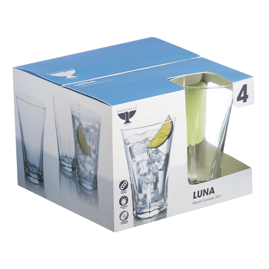 R0041.514 Набор из 4 стаканов luna 300 мл Ravenhead  - Вид №4