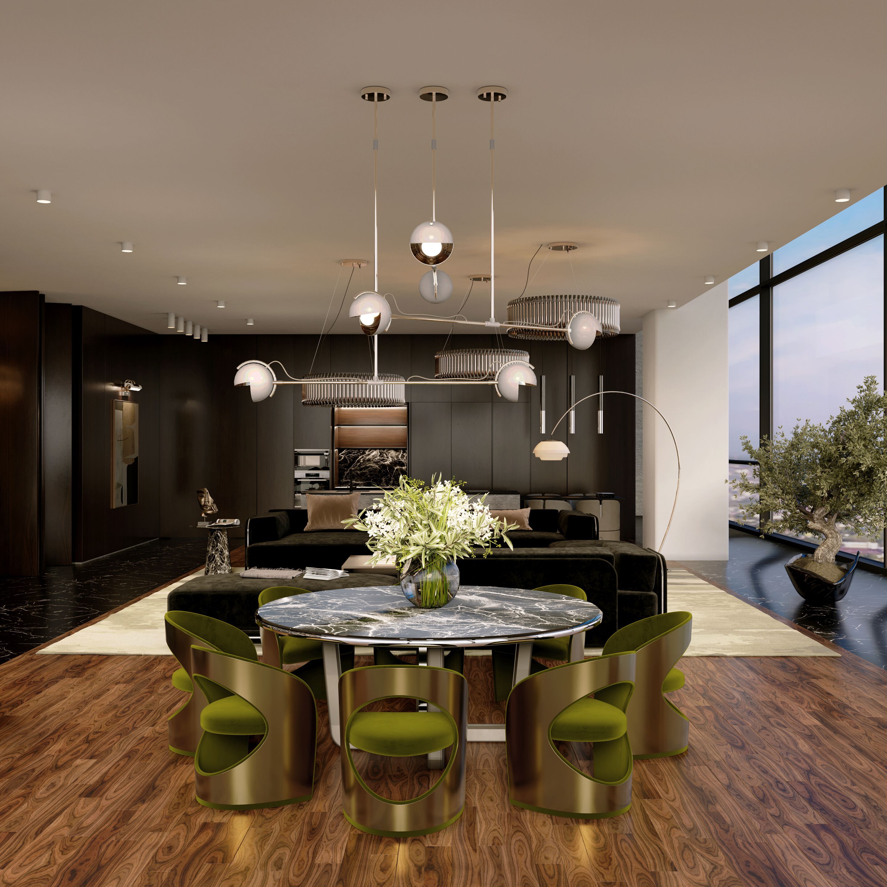 Стол для гостиной из дерева и стекла Essential Home MAXIME ARCH-00041115 - Вид №6