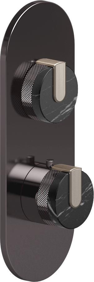 E-8026-R2MBE0-L1BNi-OX-T Планка M-Series с 2 ручками - Внешняя часть GRAFF MOD+