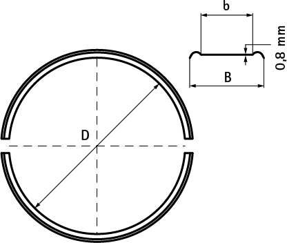 4337160 Вкладыши для хомутов BIS 434 walraven  - Вид №1