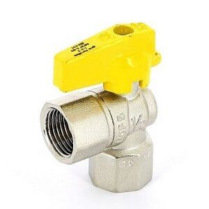 Кран шаровый FIV для газа 1/2" ВВ угловой NORMGAS коническая резьба флажок
